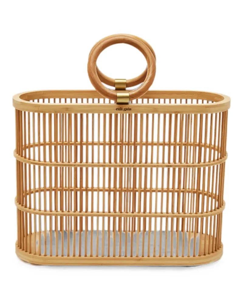 Cult Gaia Coco bamboo tote bag - Nude Nude