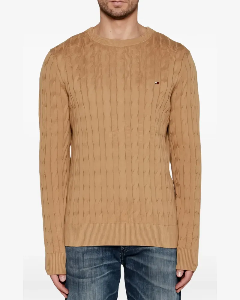 Tommy Hilfiger cable-knit sweater - Braun Braun