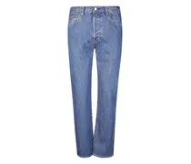 501 Straight-Leg-Jeans mit Knöpfen - Blau