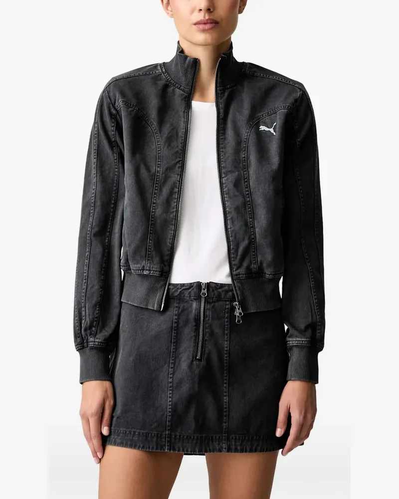 Puma Future. . Archive washed twill short jacket - Schwarz Schwarz