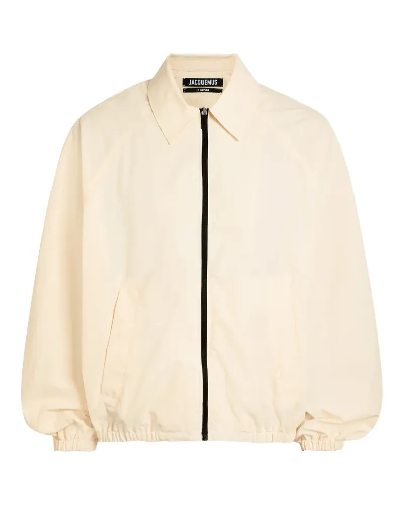 Jacquemus raglan-sleeve zip-up jacket - Nude Nude