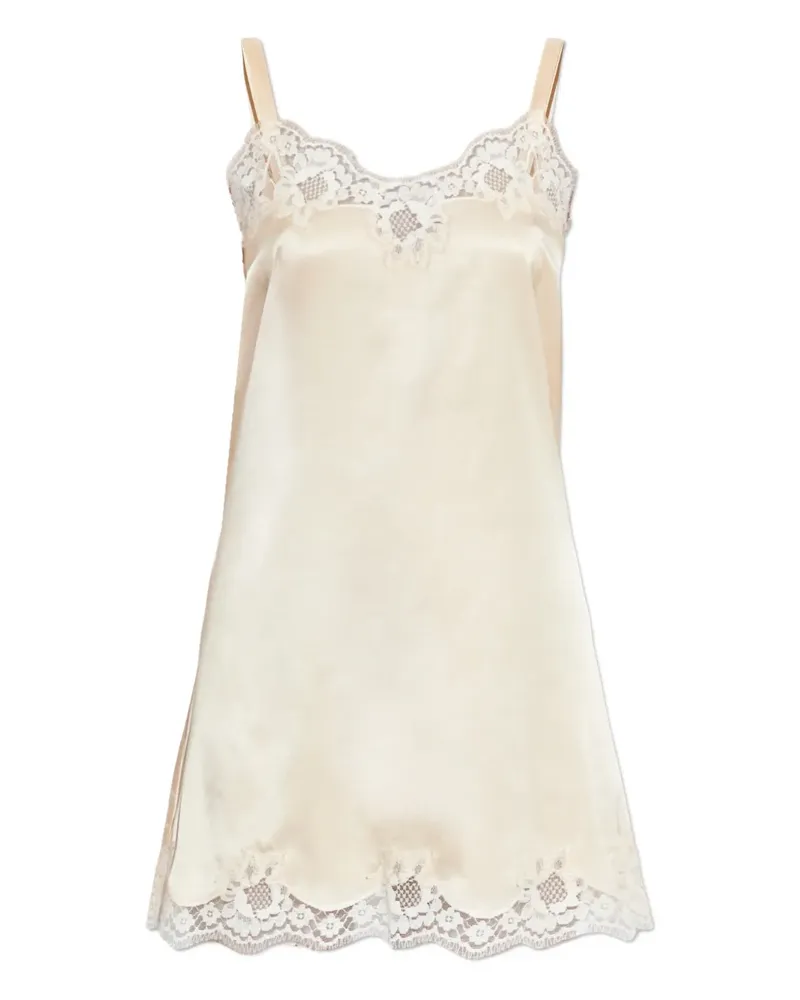 Dolce & Gabbana lace-trim night dress - Nude Nude
