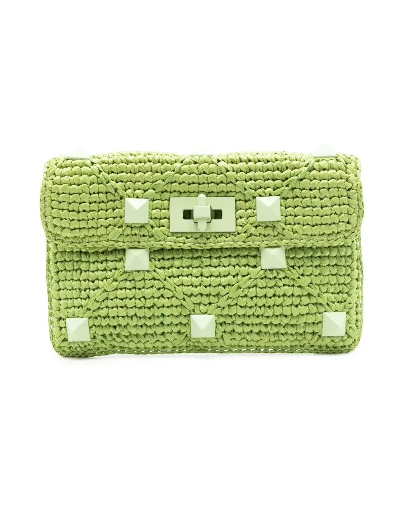 Valentino Garavani Rockstud Clutch - Grün Grün