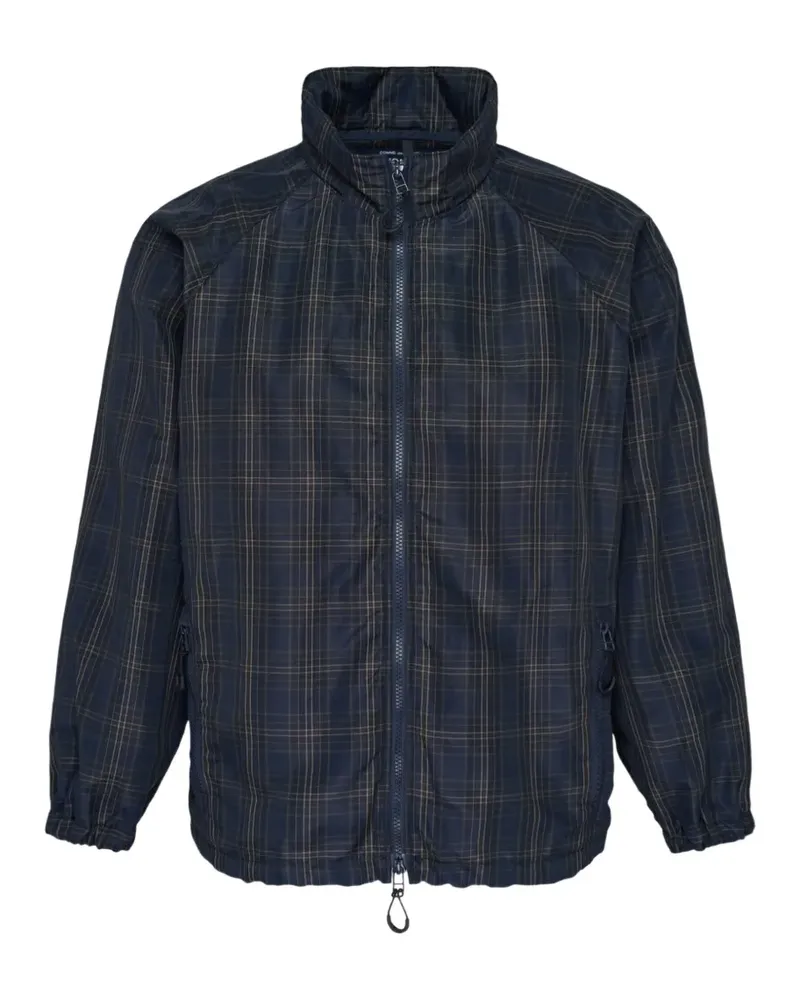 Comme des Garçons check-pattern zip-fastening jacket - Blau Blau