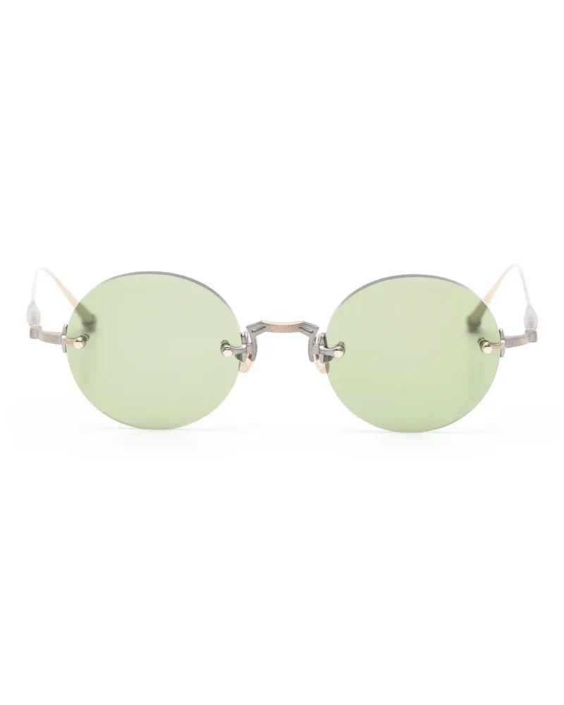MATSUDA Runde Sonnenbrille ohne Rahmen - Gold Gold