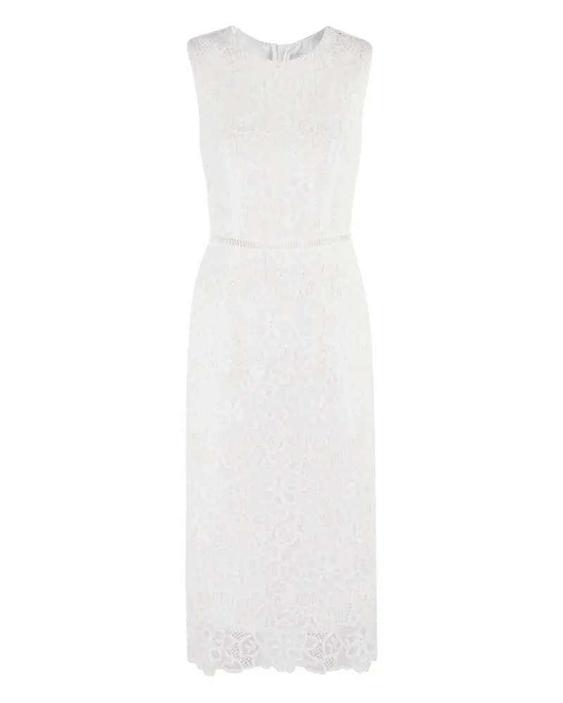 Ermanno Scervino Midikleid mit Spitzendetail - Weiß Weiß