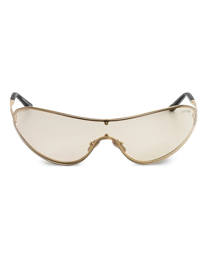 Tom Ford geometric-frame sunglasses - Gold Gold