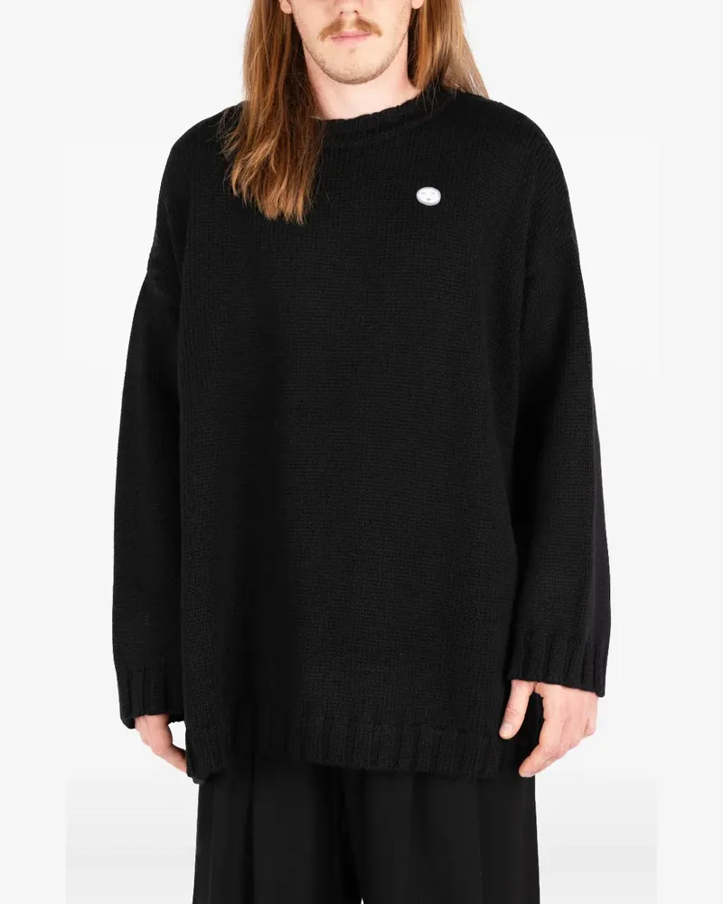 Société Anonyme Pullover mit Logo-Patch - Schwarz Schwarz