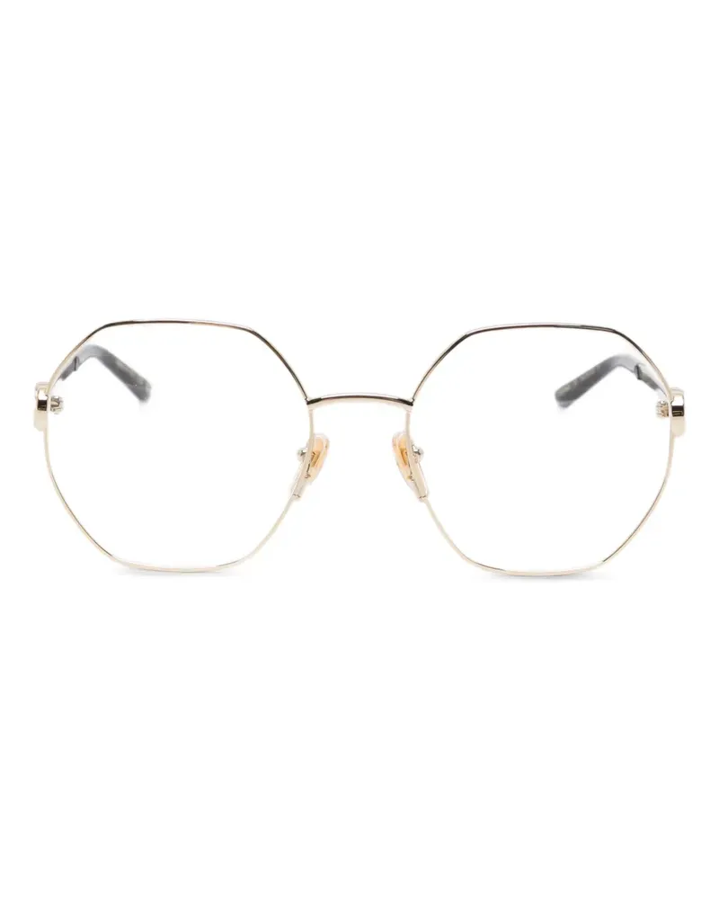 Gucci Brille mit geometrischem Gestell - Gold Gold