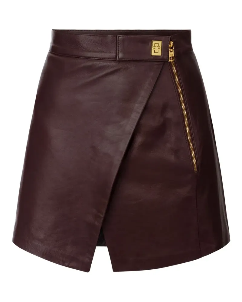 Elisabetta Franchi Asymmetrischer Minirock - Braun Braun