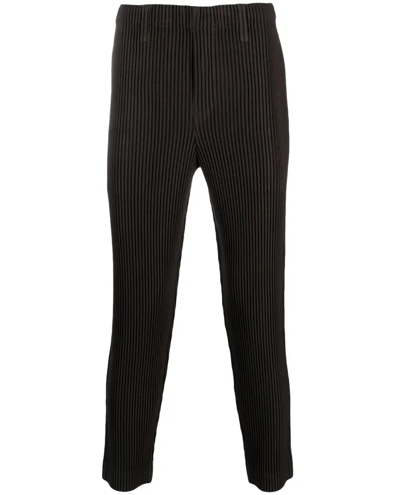 Issey Miyake Schmale Plisseehose - Grün Grün