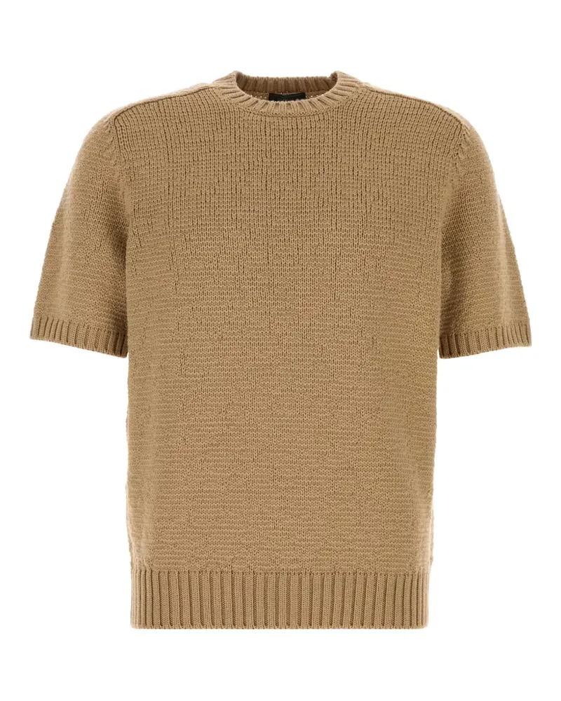 Prada crew-neck T-shirt - Nude Nude