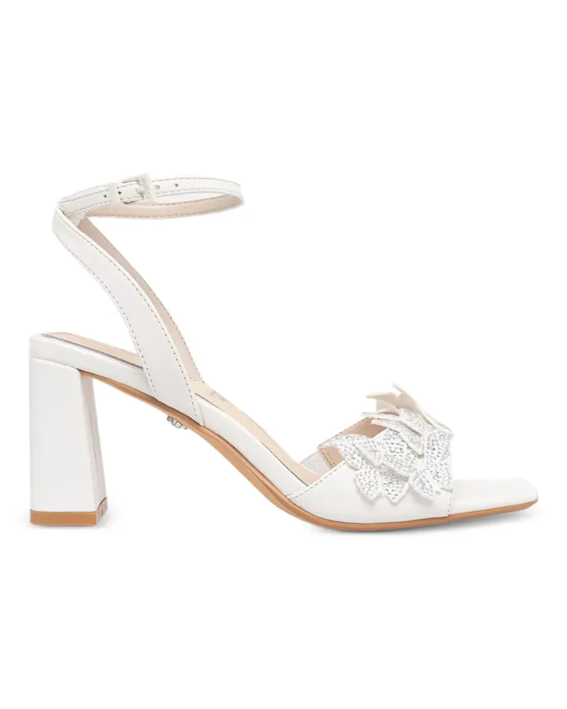 Buffalo Ashley Butterfly Glam Sandalen mit Blockabsatz - Weiß Weiß
