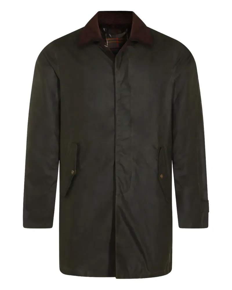 Baracuta x Barbour corduroy-collar coat - Grün Grün