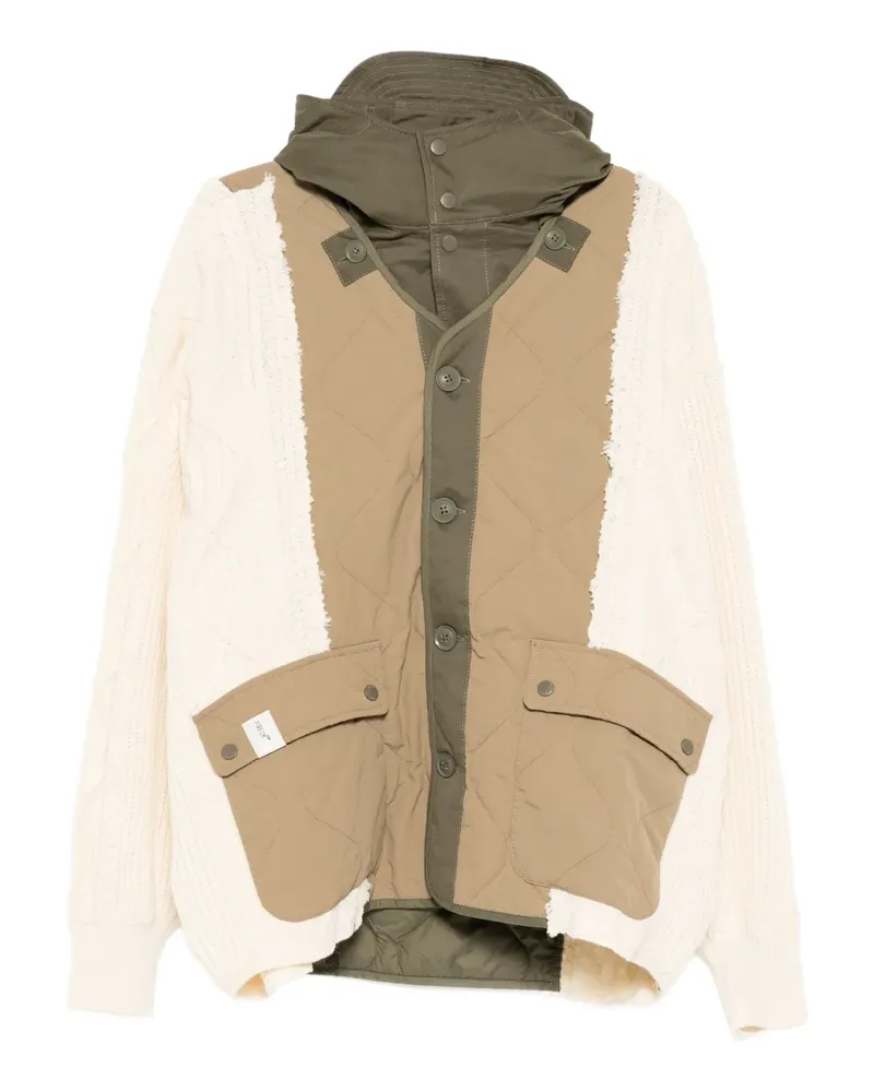 FIVE CM Jacke mit Logo-Patch - Grün Grün