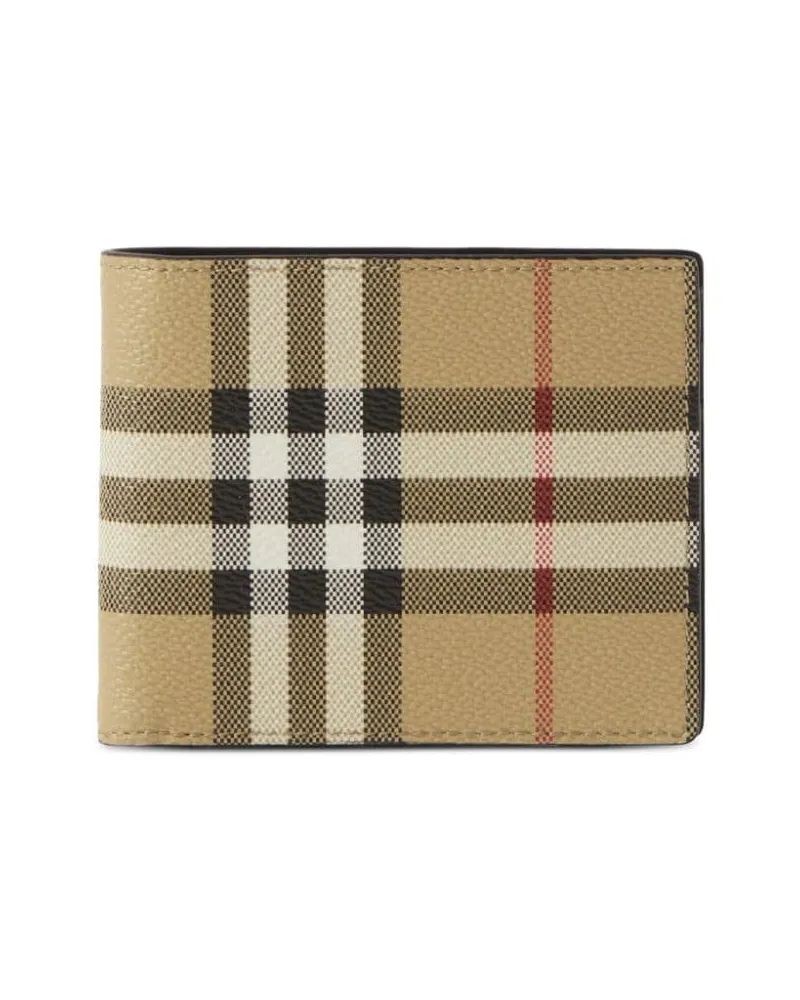 Burberry Kariertes Portemonnaie - Braun Braun