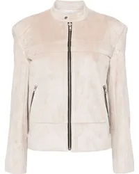 STUDIO TOMBOY Bikerjacke aus Faux-Wildleder Nude