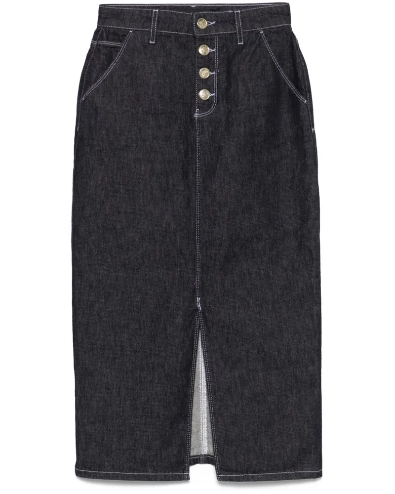 Karl Lagerfeld Midirock aus Denim - Blau Blau