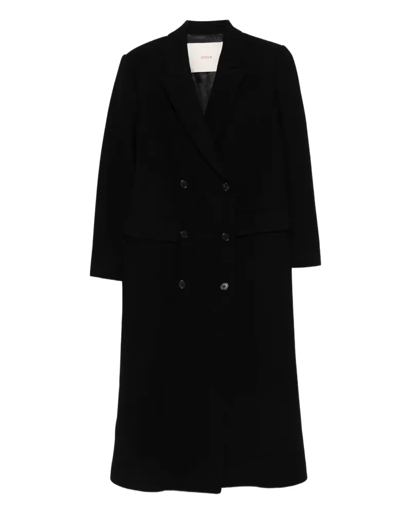 Jucca Doppelreihiger Mantel - Schwarz Schwarz