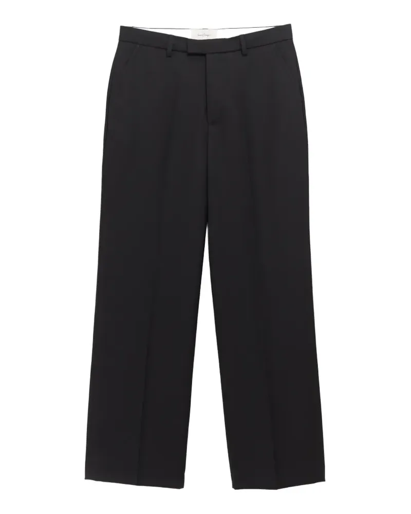 Second/Layer Primo pressed-crease tailored trousers - Schwarz Schwarz