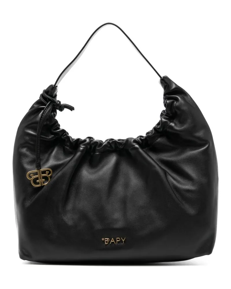 BAPE Schultertasche aus Leder - Schwarz Schwarz
