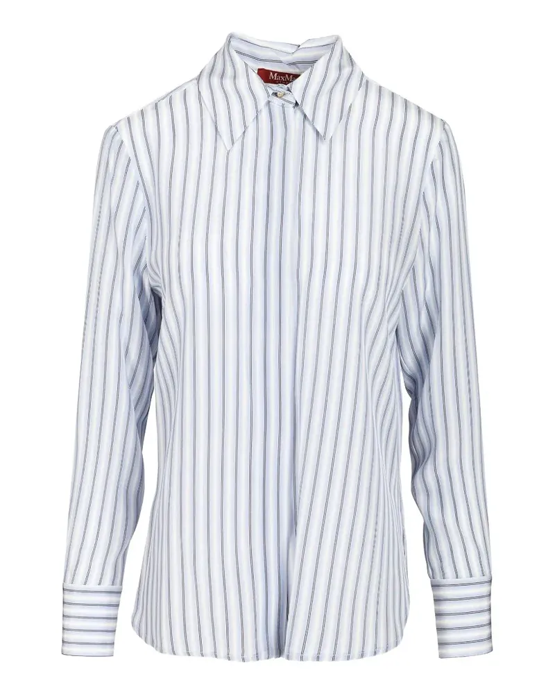 Max Mara striped-pattern shirt - Blau Blau