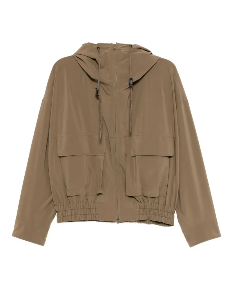 Yohji Yamamoto Jacke mit Kapuze - Nude Nude