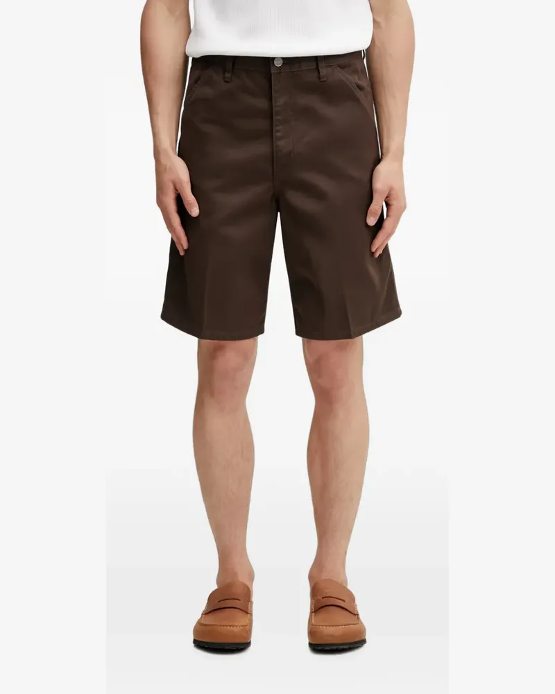 Carhartt WIP Simple logo-patch shorts - Braun Braun