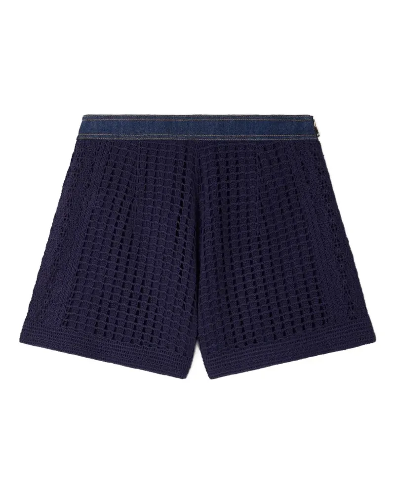 Sandro Shorts mit gestricktem Saum - Blau Blau