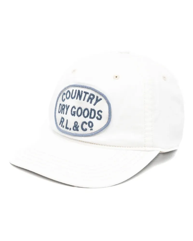 Ralph Lauren logo-patch baseball cap - Weiß Weiß