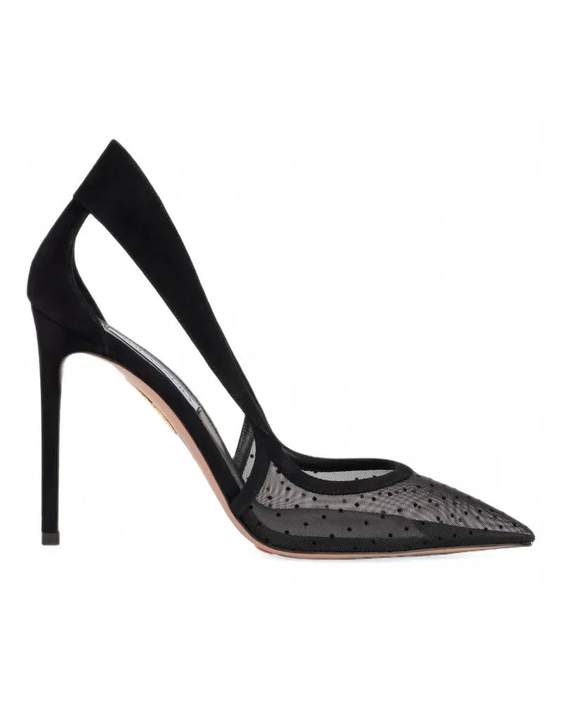 Aquazzura Pumps aus Wildleder - Schwarz Schwarz