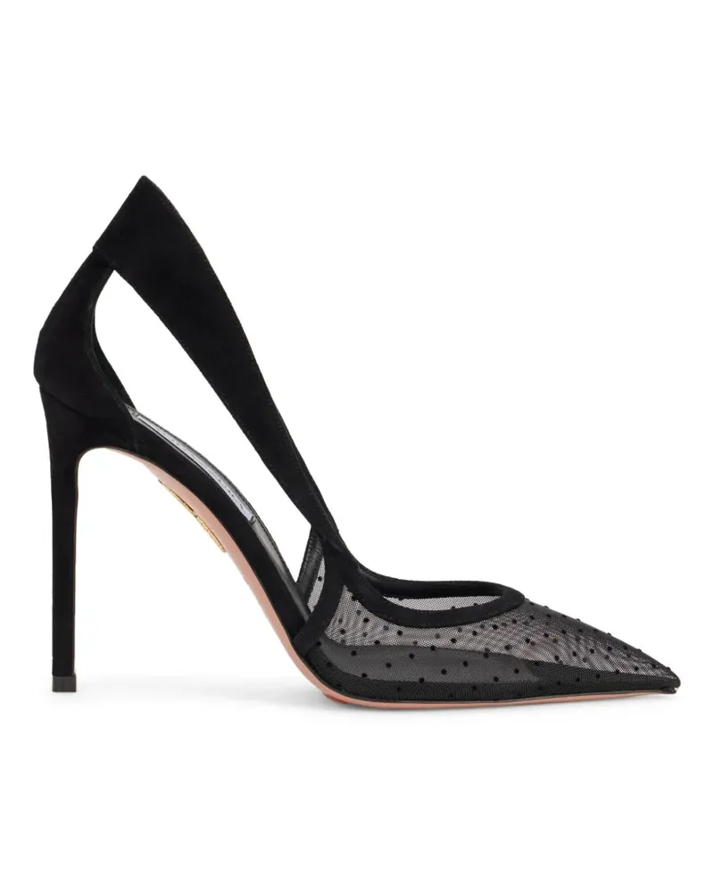 Aquazzura Pumps aus Wildleder - Schwarz Schwarz