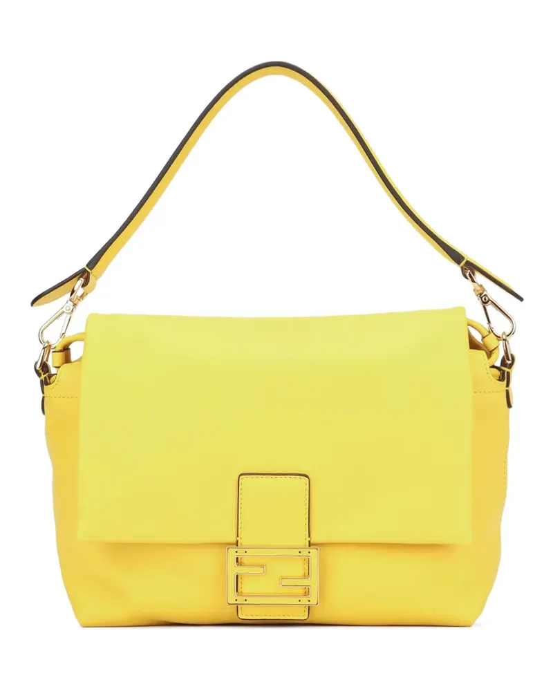 Fendi Mittelgroße Mamma Baguette Schultertasche - Gelb Gelb