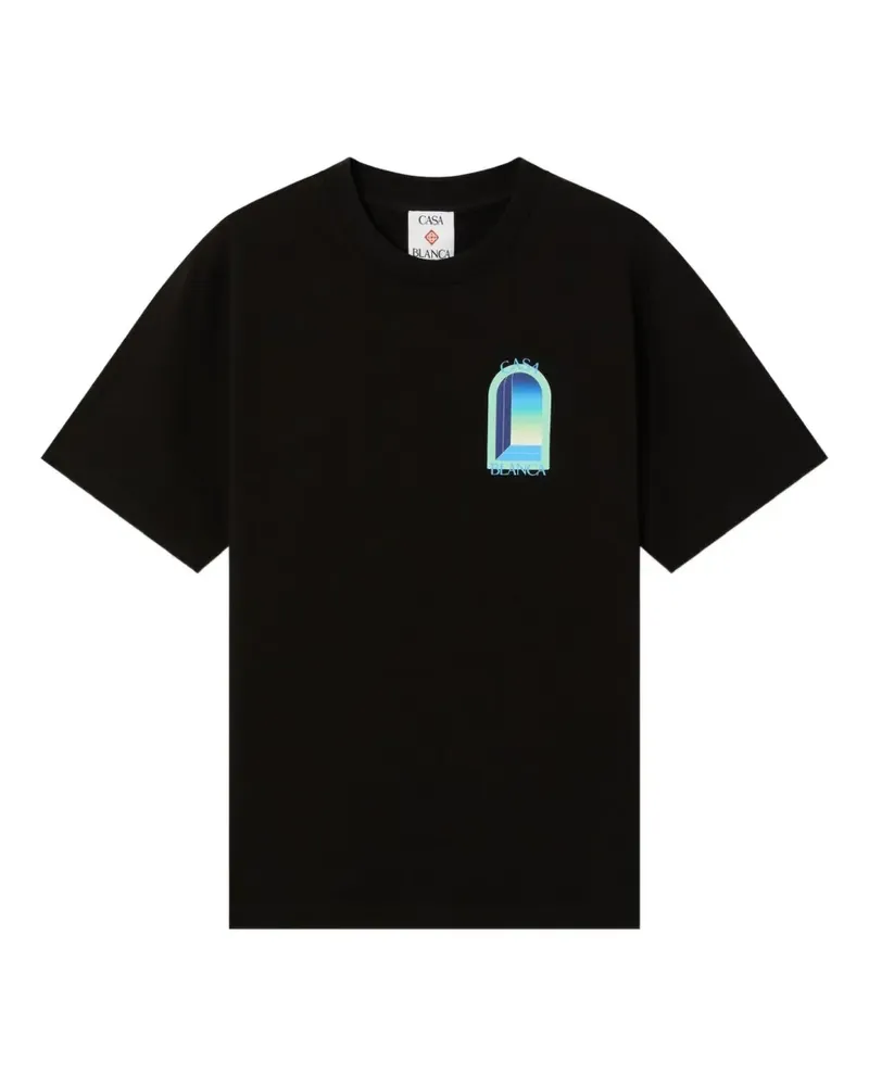Casablanca Paris gradient arch-print T-shirt - Schwarz Schwarz