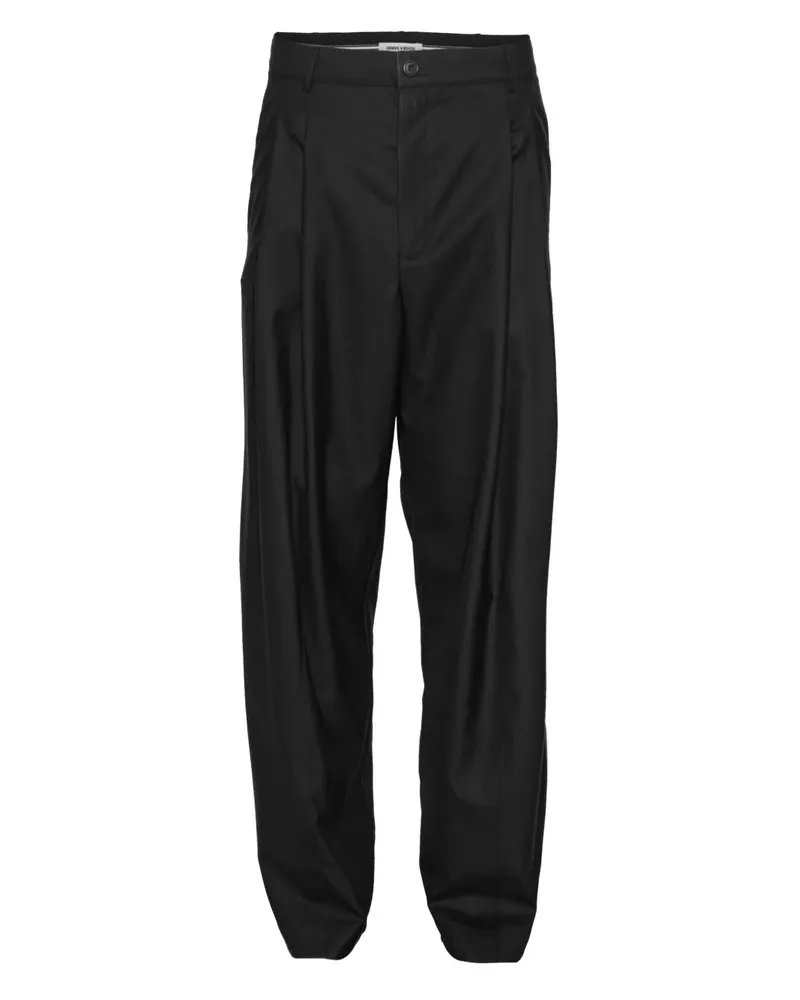 Henrik Vibskov Claus pleated trousers - Schwarz Schwarz