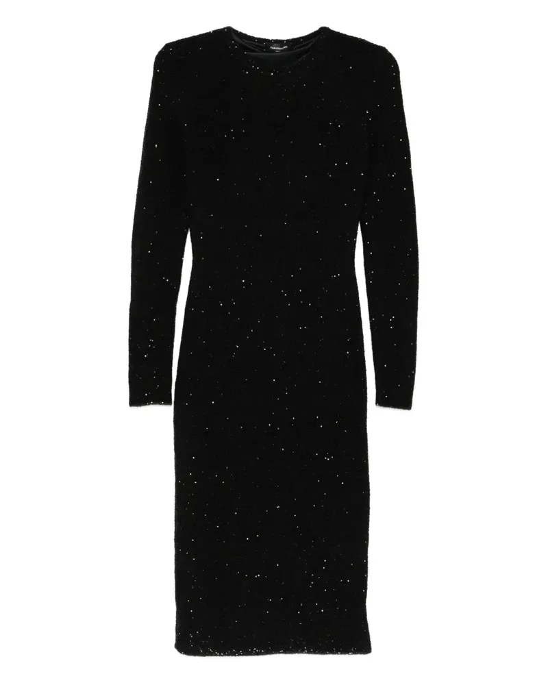 Fabiana Filippi Kleid mit Pailletten - Schwarz Schwarz