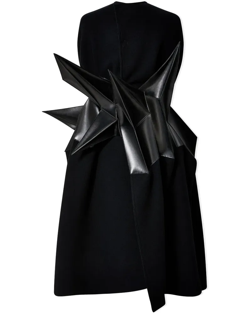 Junya Watanabe Mantel mit Kontrasteinsätzen - Schwarz Schwarz