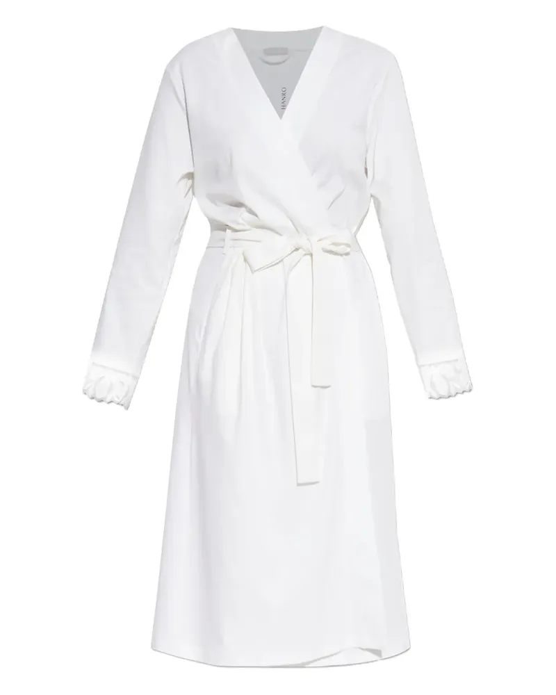 Hanro Gewickeltes Midikleid - Weiß Weiß