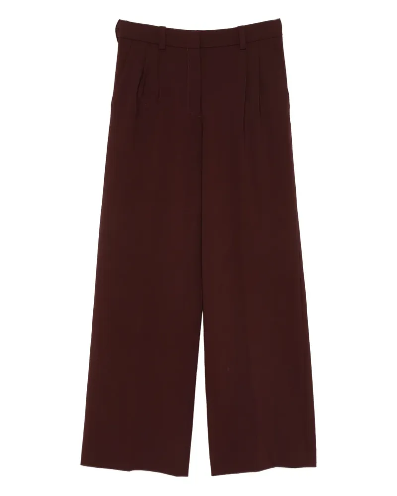 Maje Plisseehose mit geradem Schnitt - Rot Rot