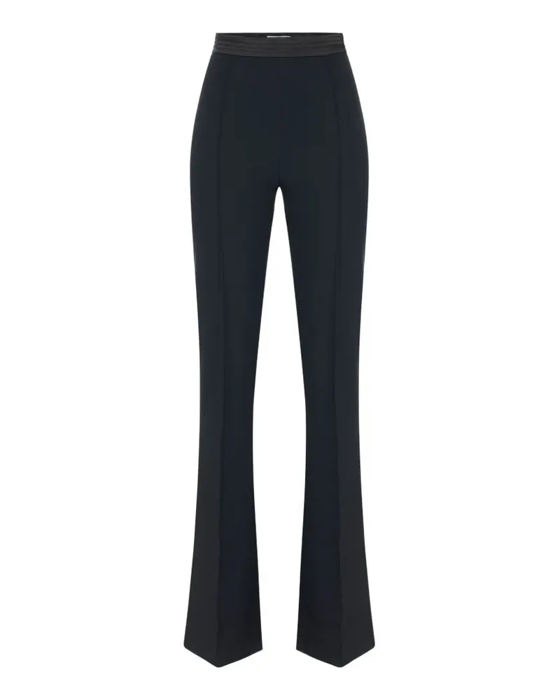 Elisabetta Franchi Hose mit Satin-Bund - Schwarz Schwarz