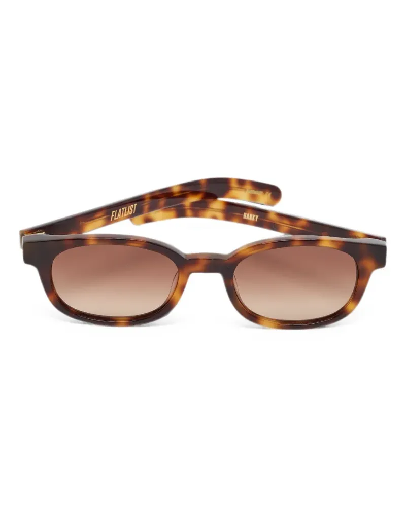 FLATLIST Hanky oval-frame sunglasses - Braun Braun