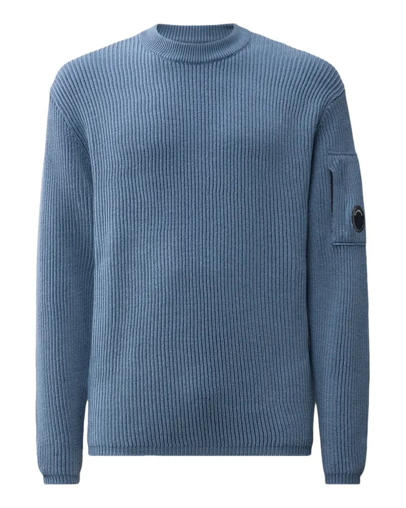 C.P. Company Pullover aus Re-Woll-Lens - Blau Blau