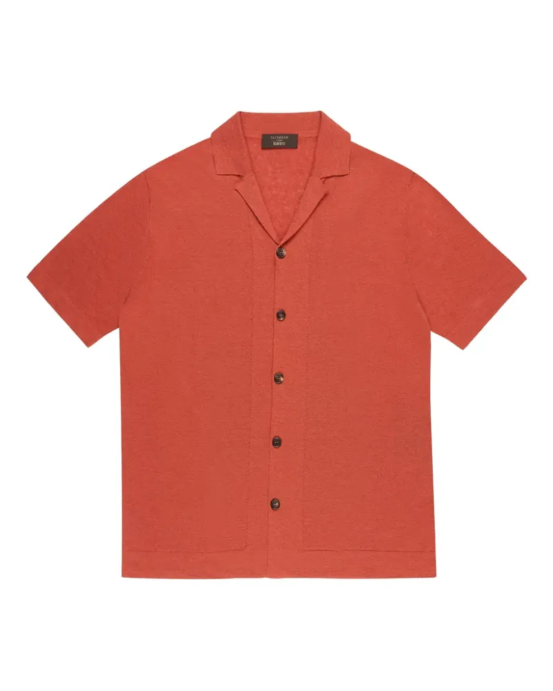 Slowear Kurzärmeliges Zanone Hemd mit Knöpfen - Orange Orange