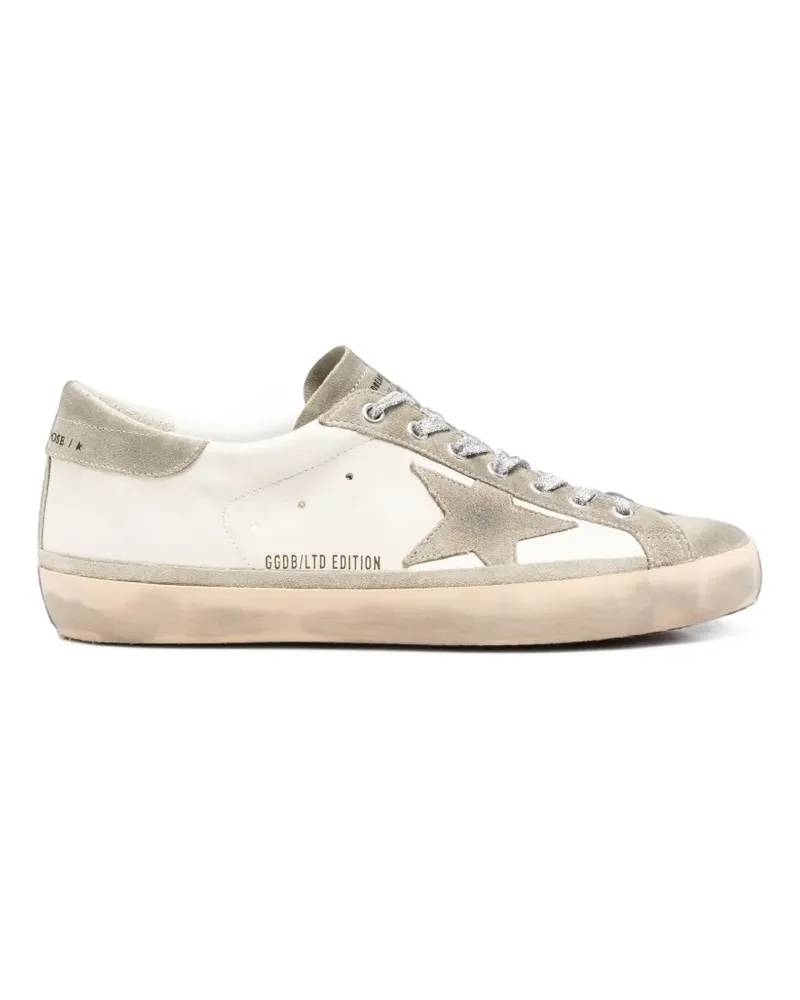 Golden Goose Super-Star Sneakers mit Stickerei - Weiß Weiß