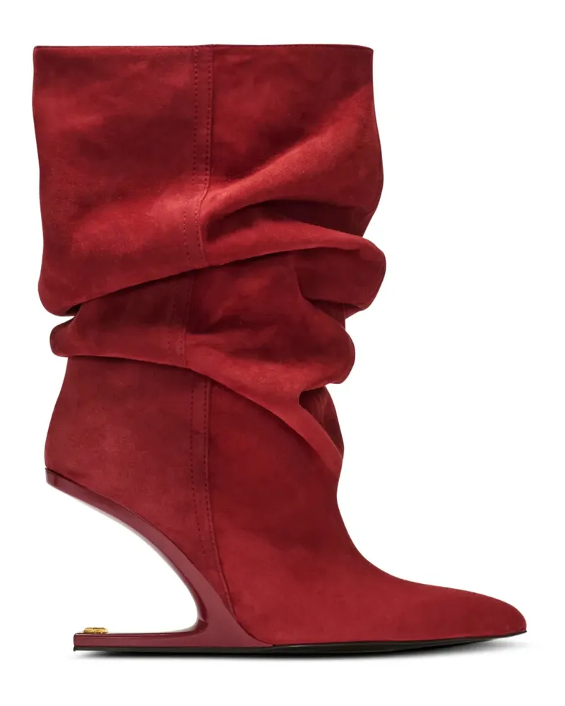 Balmain Stiefeletten mit Wedge-Absatz - Rot Rot