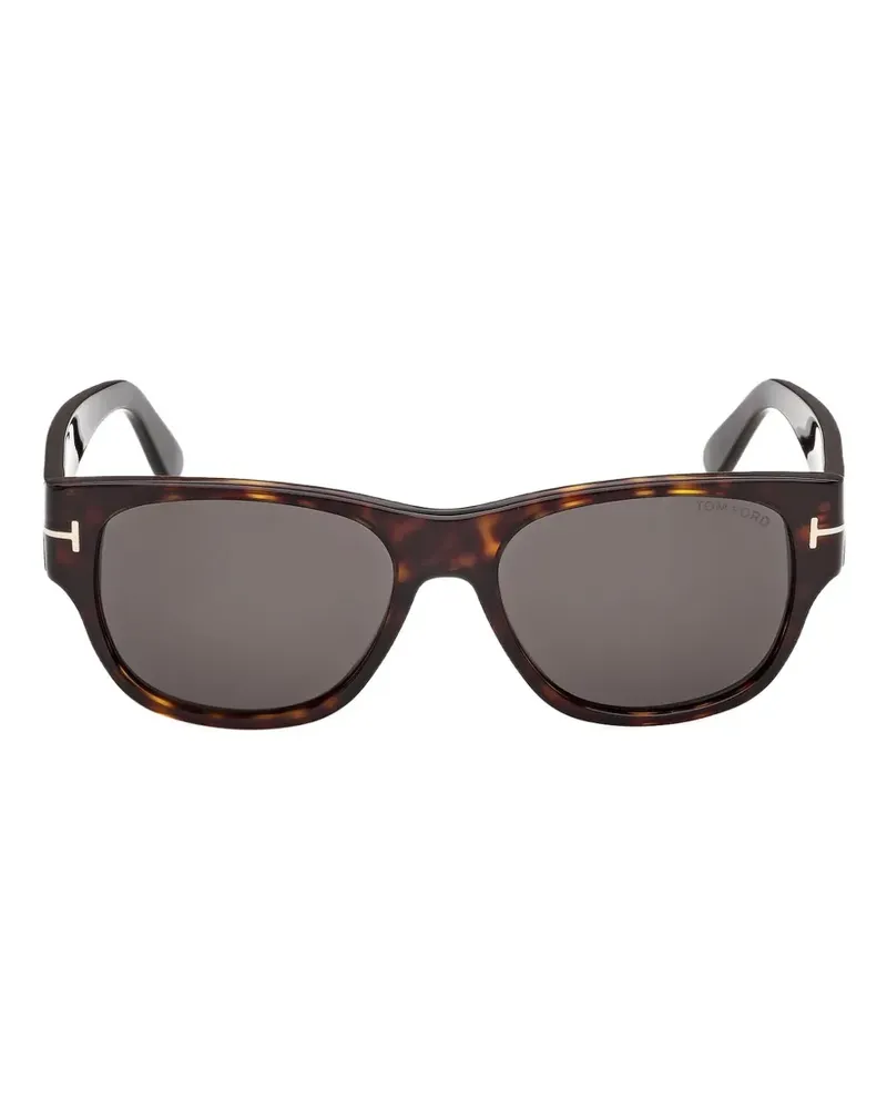 Tom Ford Cassius-02 Sonnenbrille mit eckigem Gestell - Braun Braun