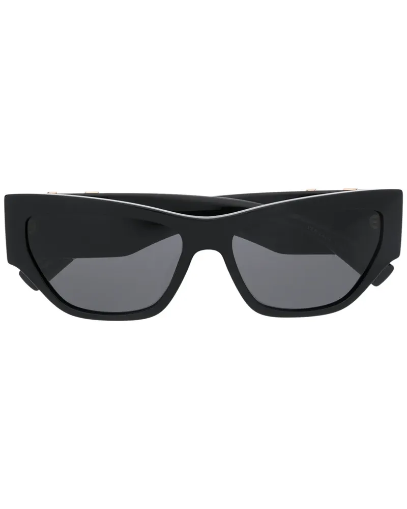 Versace Ovale Oversized-Sonnenbrille - Schwarz Schwarz