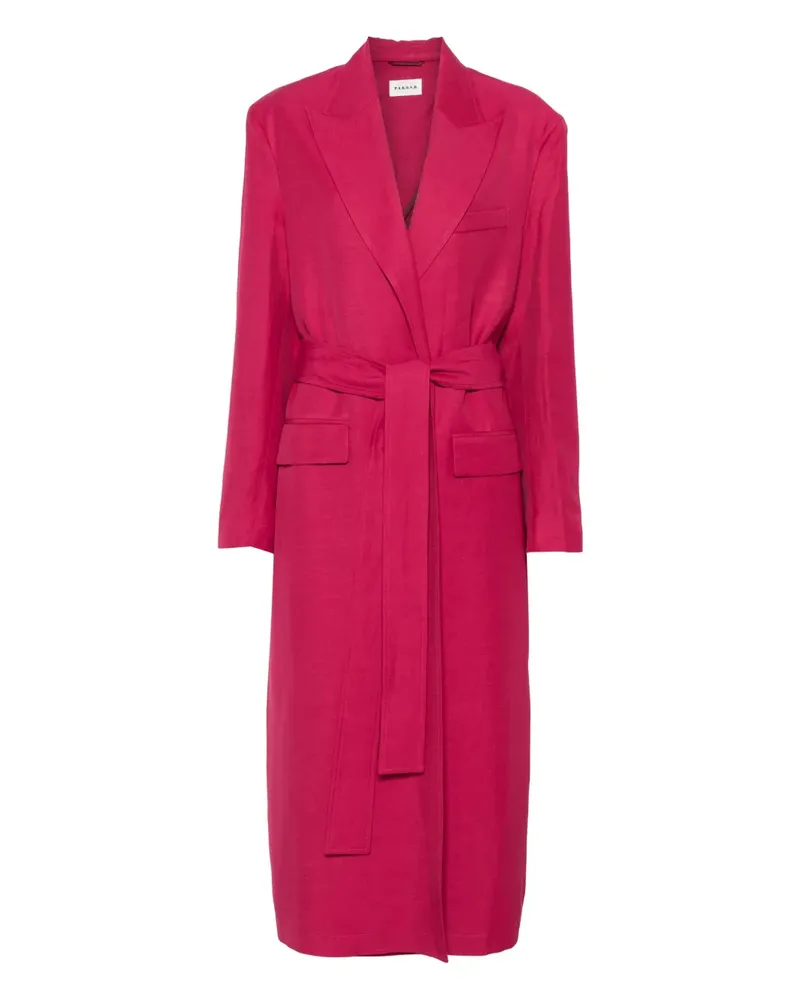 P.A.R.O.S.H. P.A.R.O H. Trenchcoat mit Gürtel - Rosa Rosa