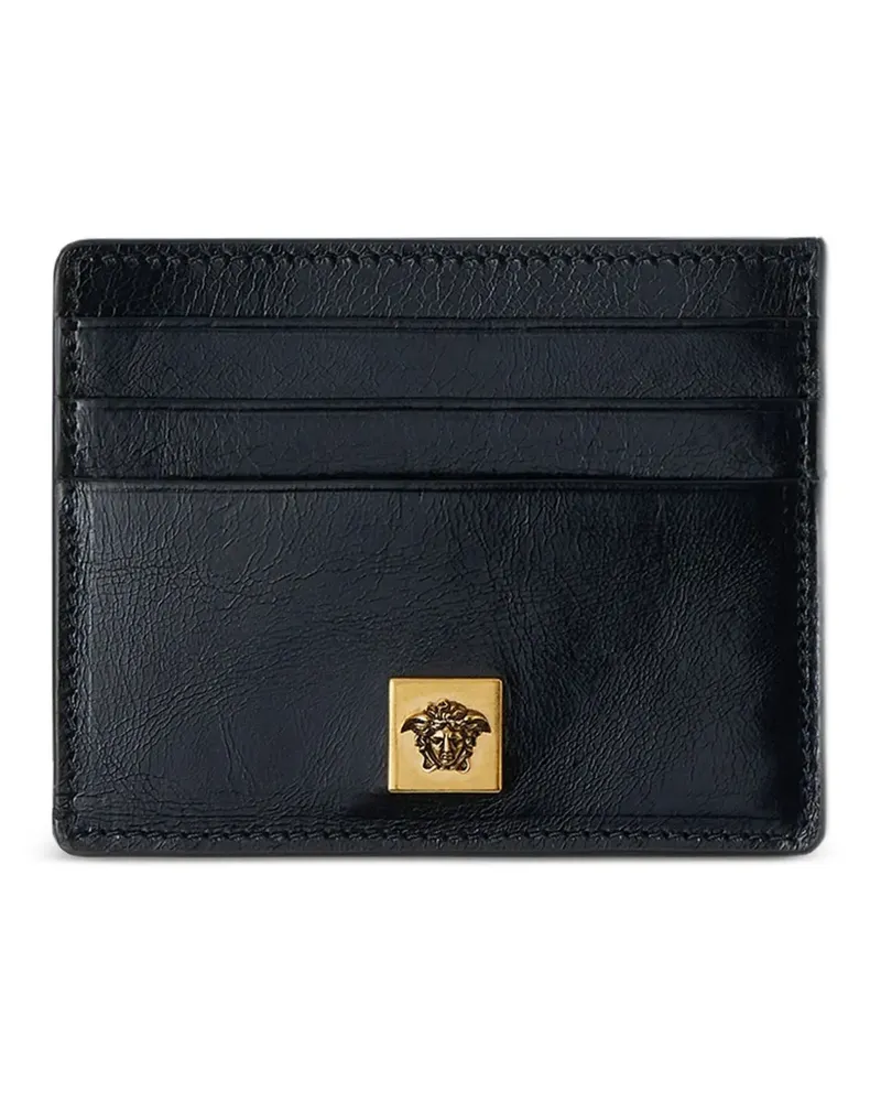 Versace Kartenetui mit Medusa-Plakette - Schwarz Schwarz