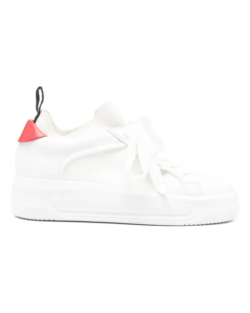 Moschino Sneakers mit Schnürung - Weiß Weiß